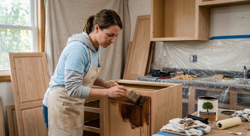 Kitchen Cabinet Staining in Cincinnati, OH