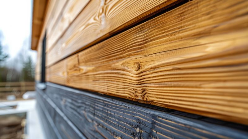 Close-up of Stained Wood Grain